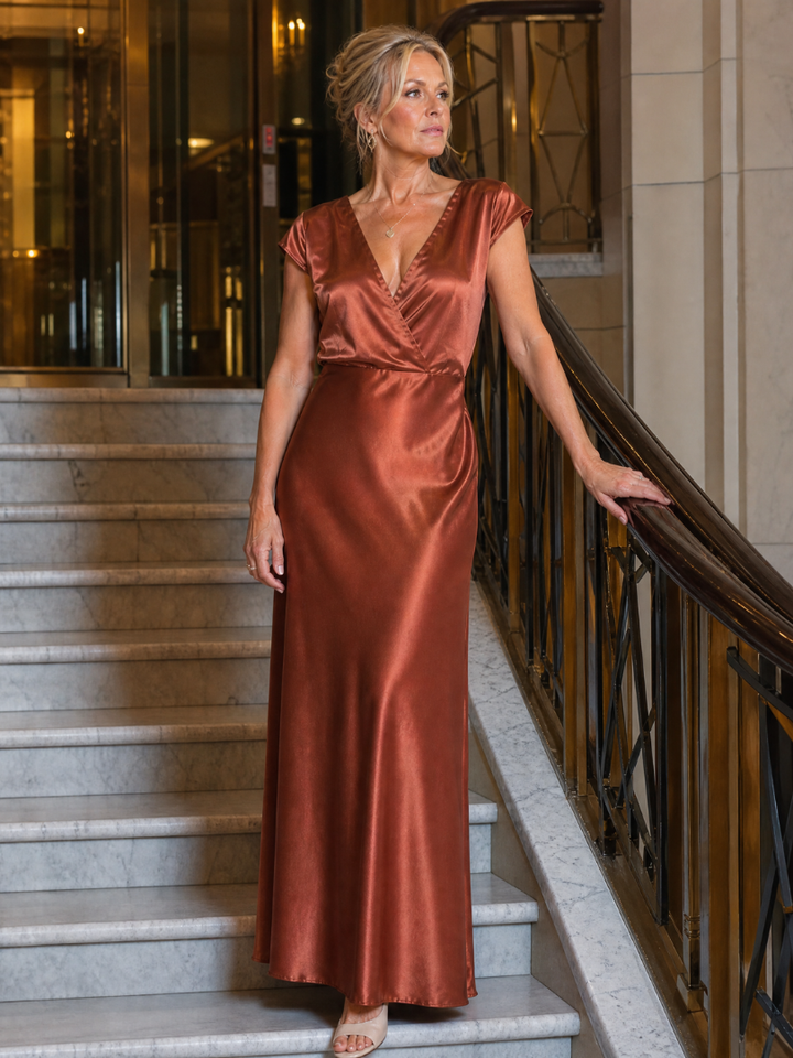 Alice | Cap Sleeve Maxi Dress