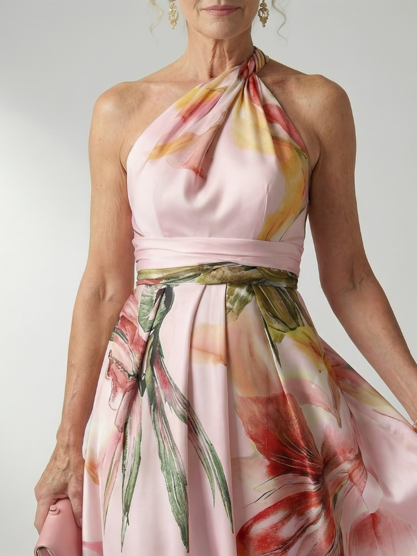 Emily | Light Floral Maxi Dress