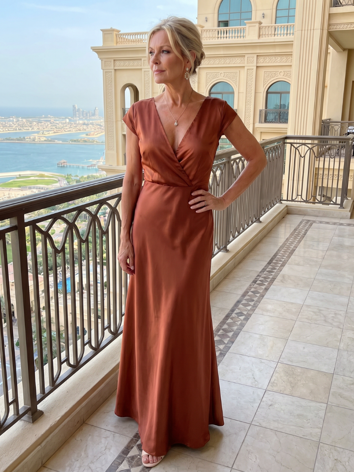 Alice | Cap Sleeve Maxi Dress