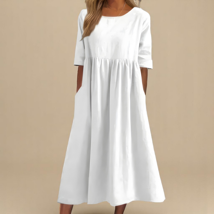 Livia | Graceful Pocket Midi Dress