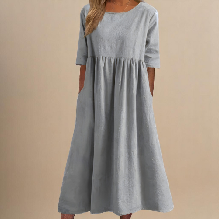 Livia | Graceful Pocket Midi Dress
