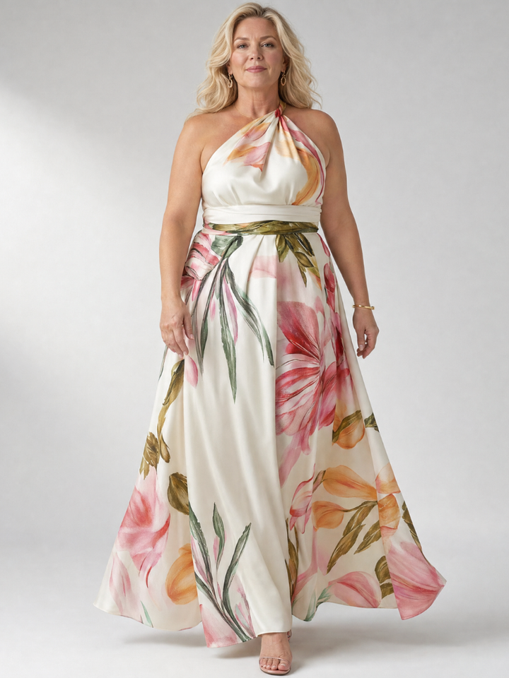 Emily | Light Floral Maxi Dress