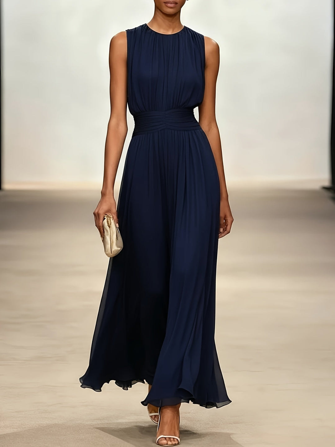 Charlotte | Elegant chiffon midi dress