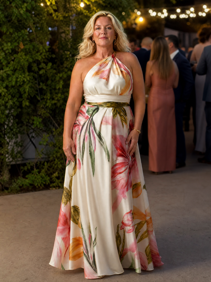 Emily | Light Floral Maxi Dress