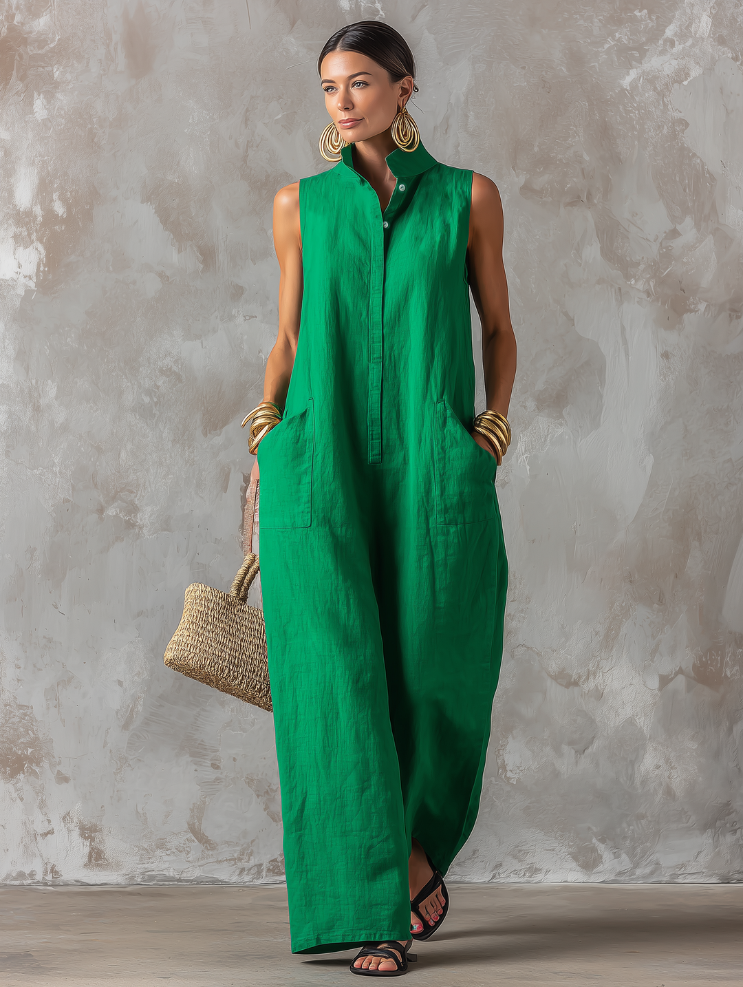Verena | Relaxed Sleeveless Jumpsuit