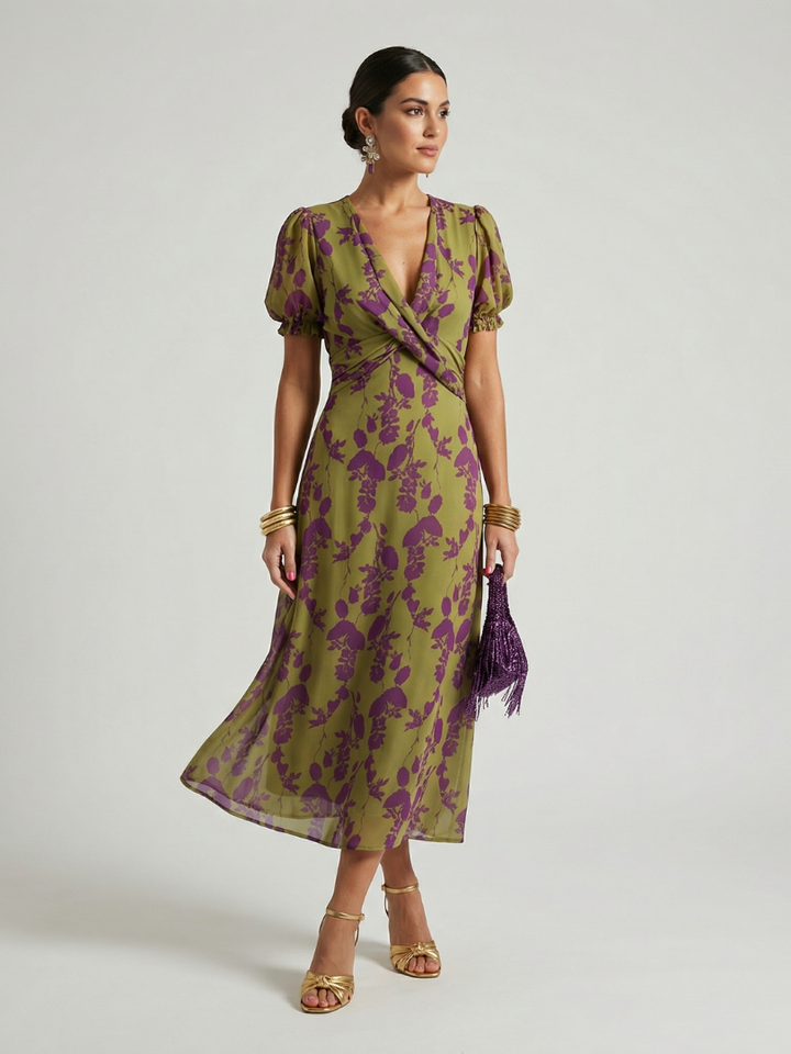 Grace | Relaxed Floral Midi Dress