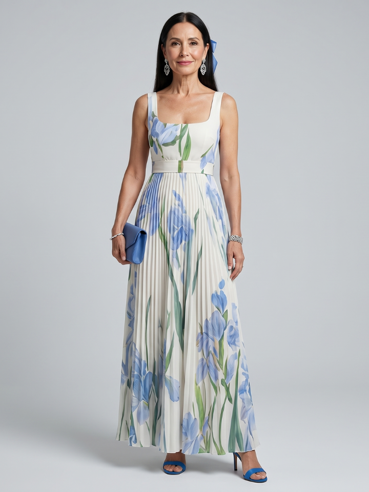 Rose | Square Neck Midi Dress