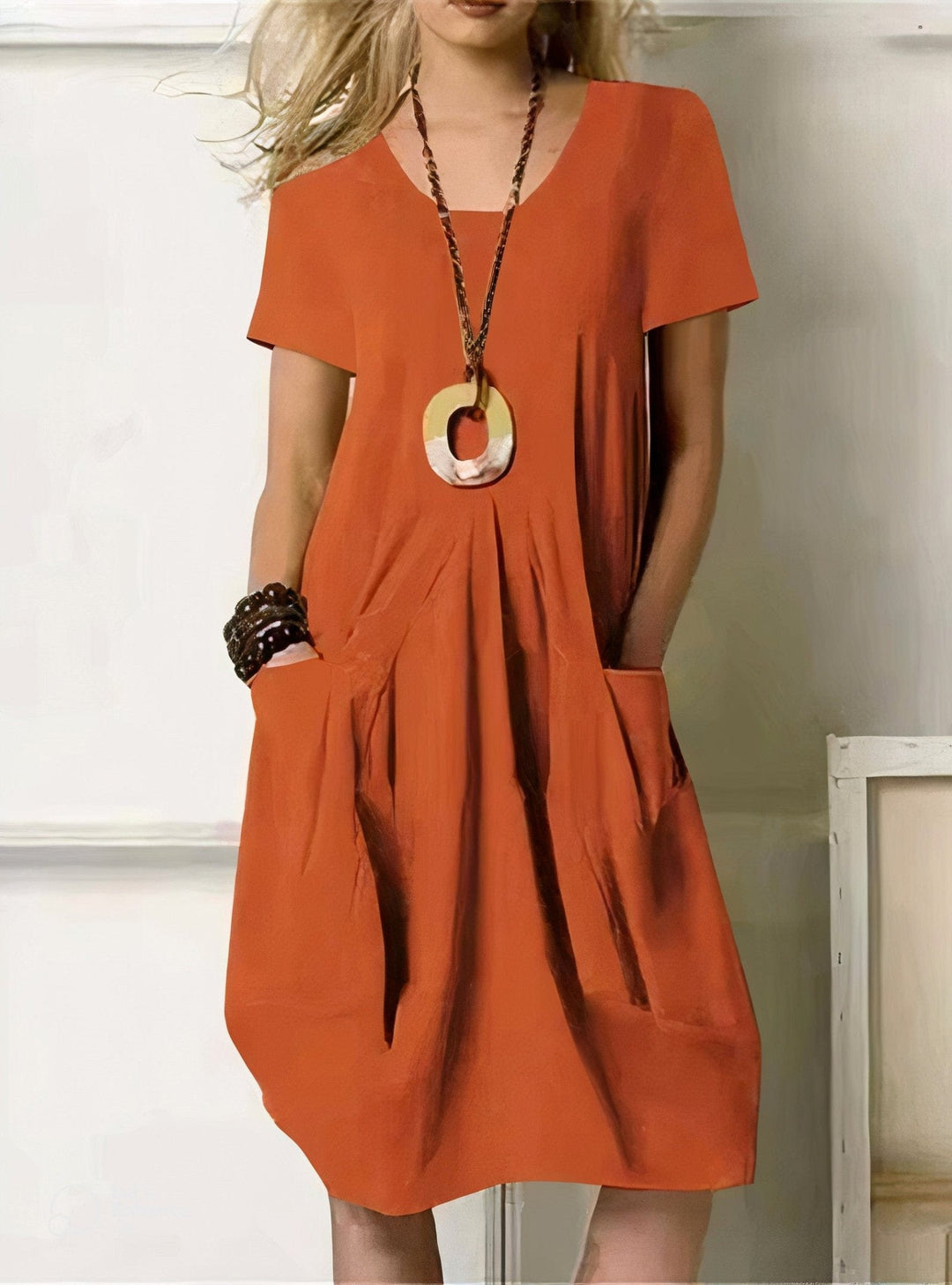 Serena | Relaxed Pocket Midi Dress