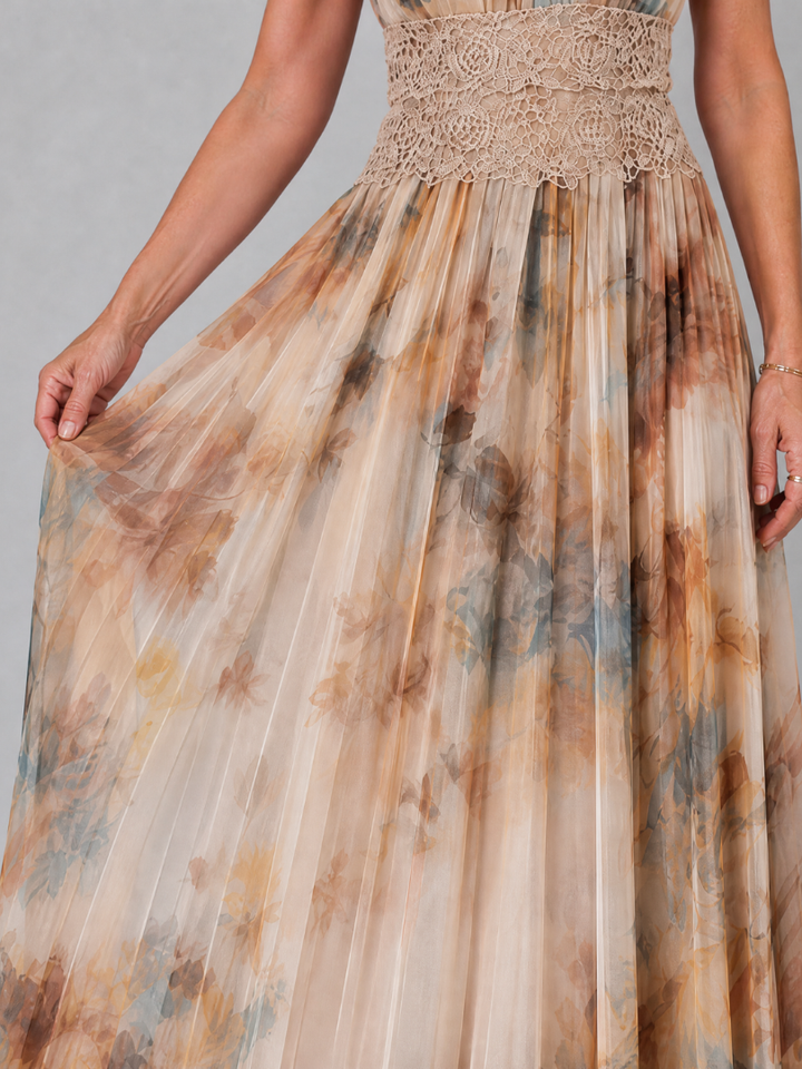 Bella | Lace Waist Maxi Dress