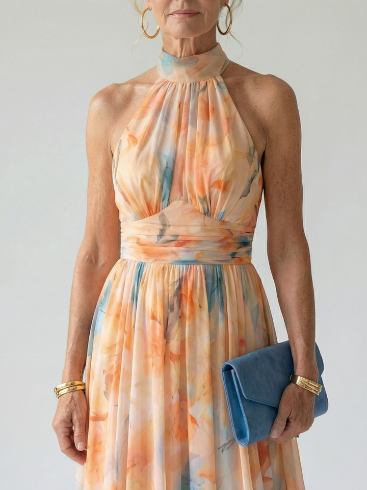 Lily | Soft Halter Midi Dress