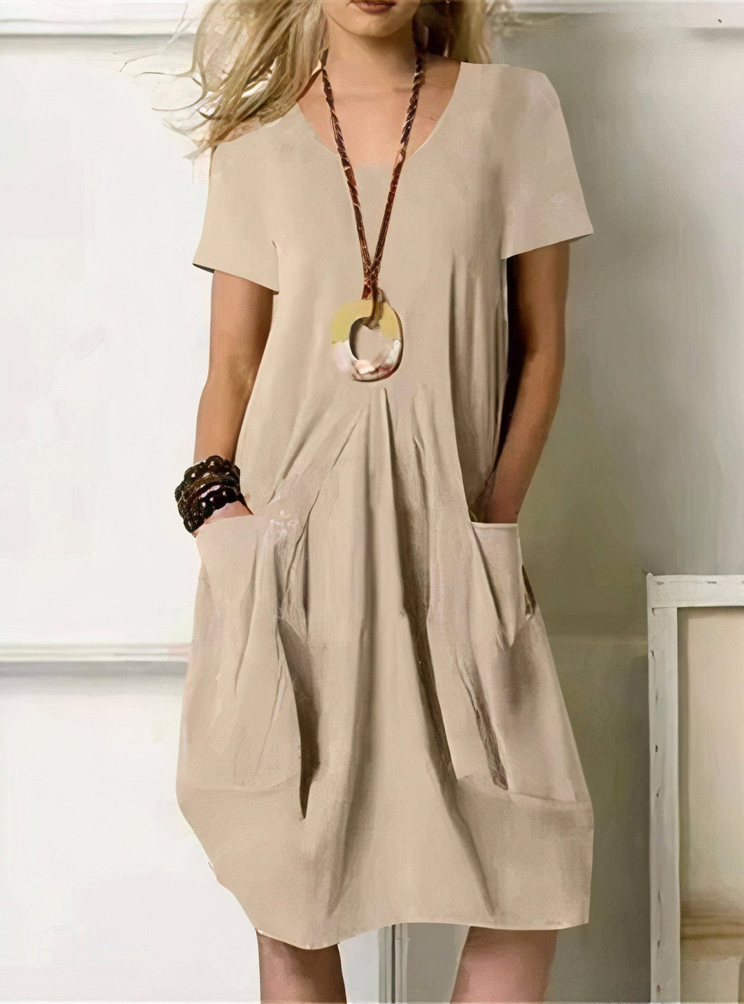 Serena | Relaxed Pocket Midi Dress
