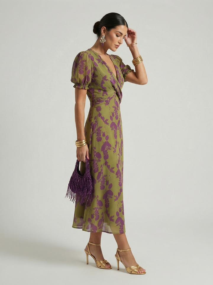 Grace | Relaxed Floral Midi Dress