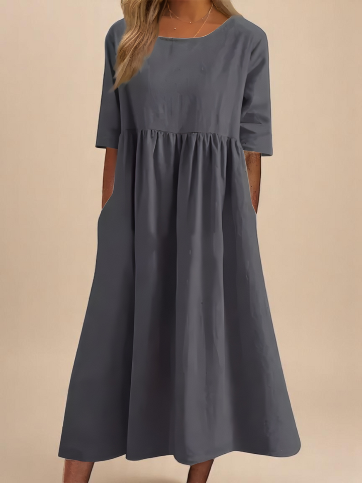 Livia | Graceful Pocket Midi Dress