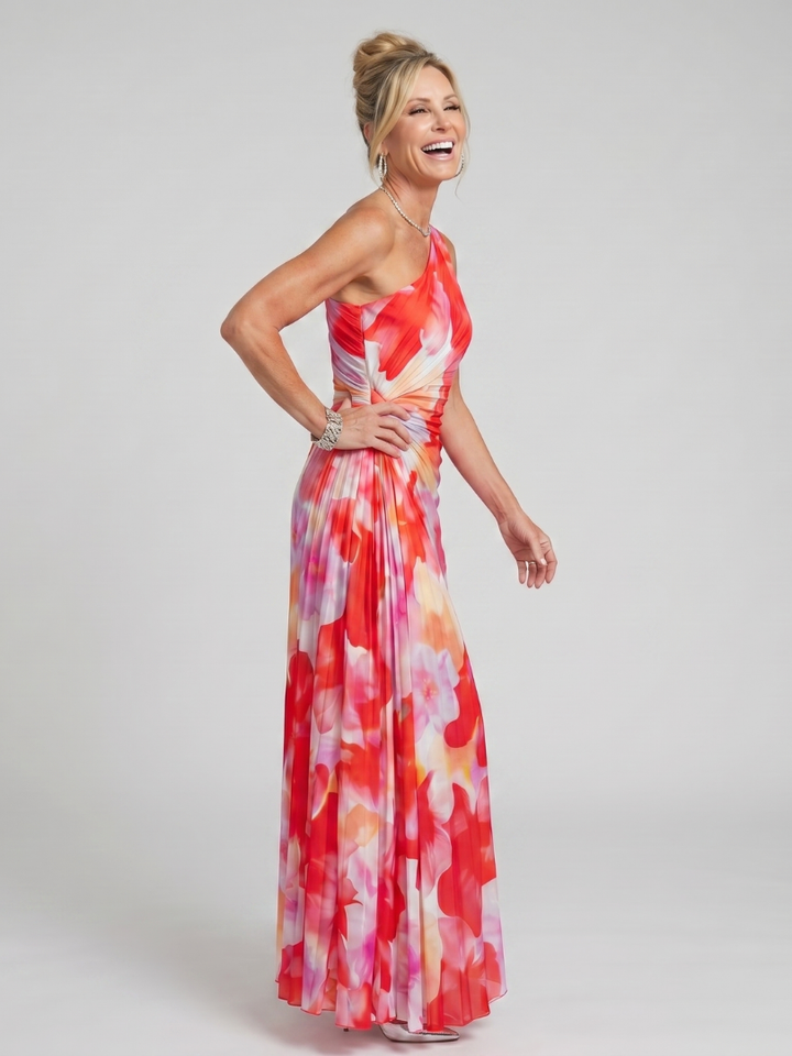 Daisy | One-Shoulder Midi Dress