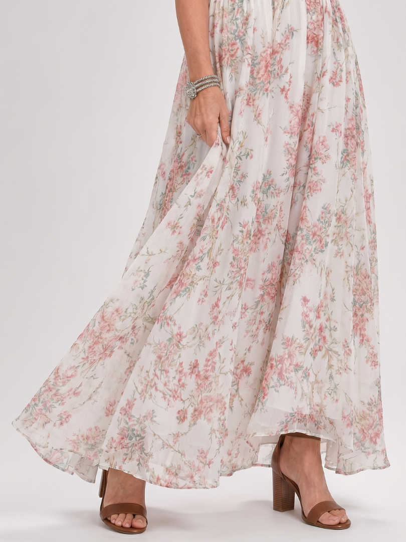 Maya | Floral Print Midi Dress