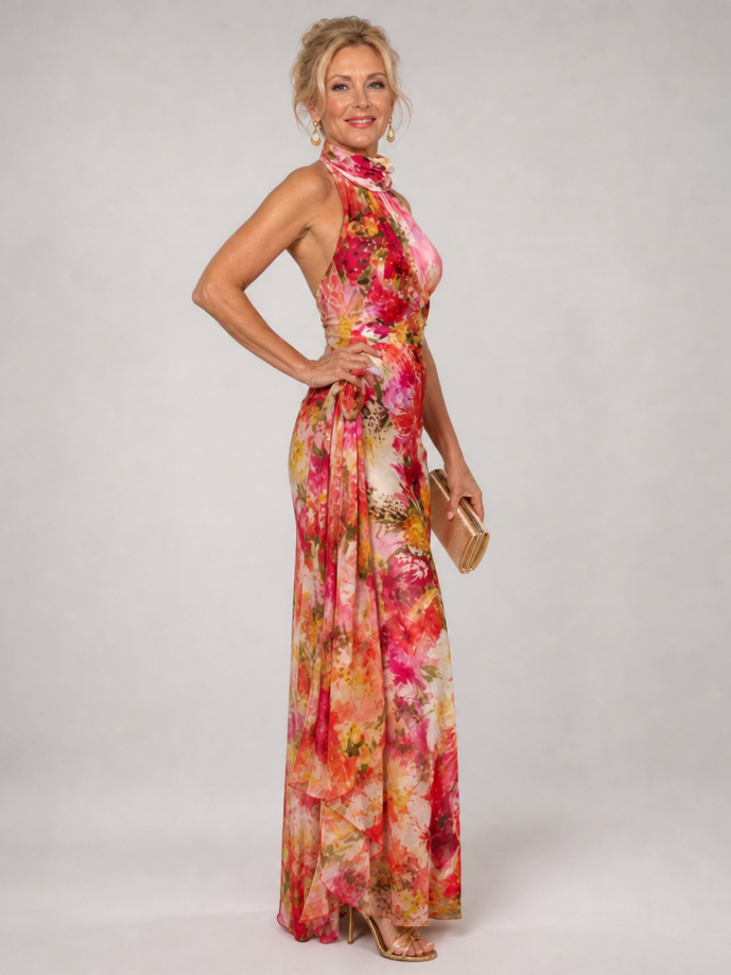 Isla | Floral Print Maxi Dress