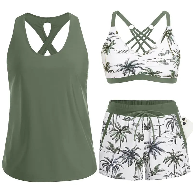 Marina | Three-Piece Tankini Set