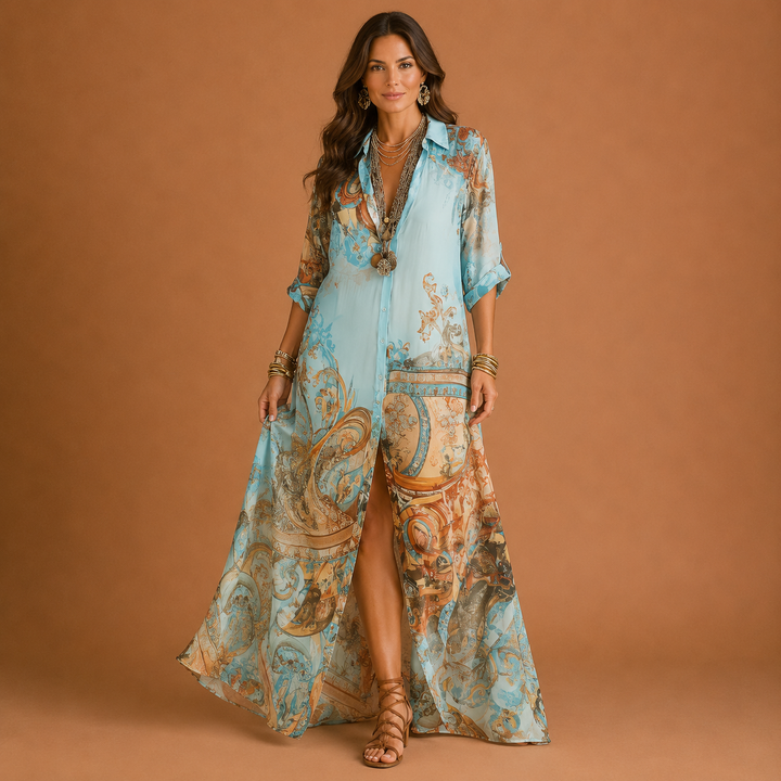 Serena | Flowing Printed Maxi Dress
