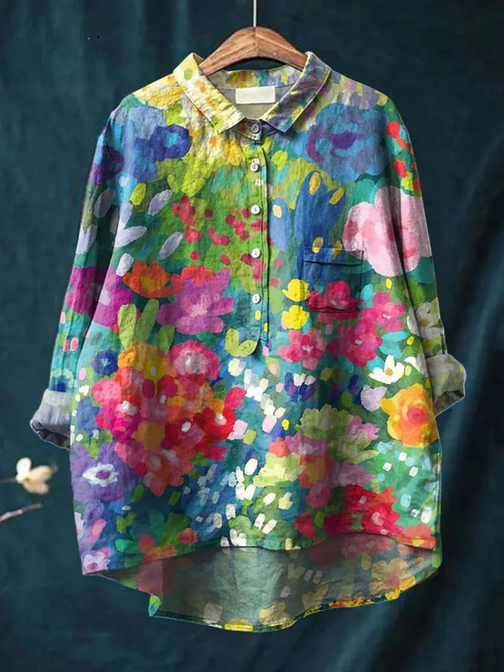 Coralie | Women's Art Print Casual  Shirt