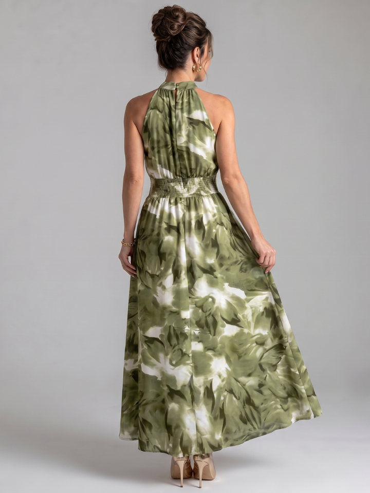 Holly | Gathered Waist Midi Dress