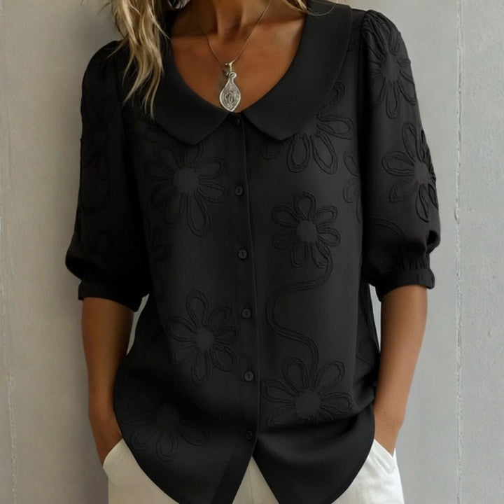 Yvette | Floral Embroidered Blouse