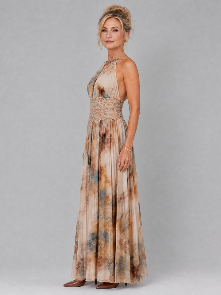 Bella | Lace Waist Maxi Dress