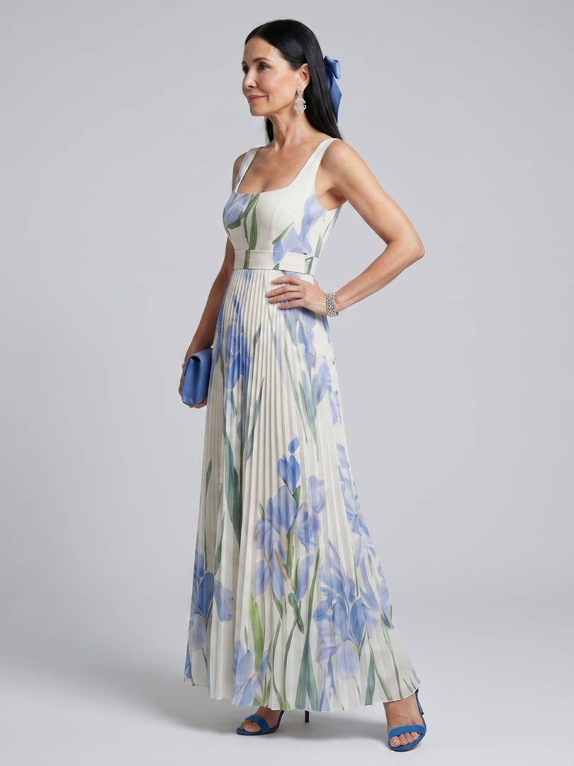 Rose | Square Neck Midi Dress