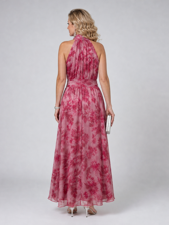 Eva | Halter Neck Midi Dress