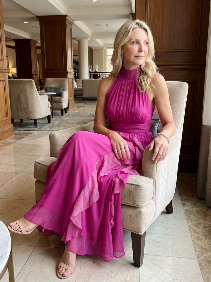 Ivy | High Neck Maxi Dress