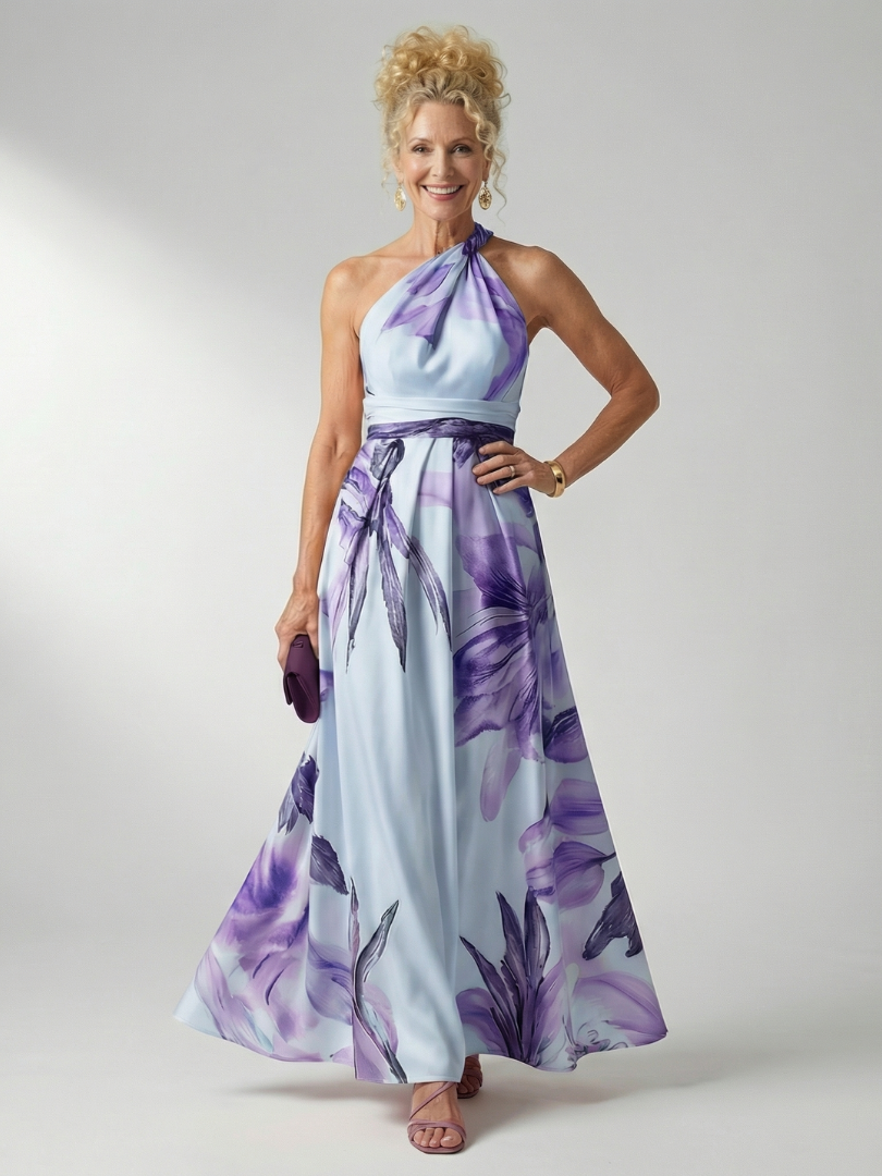 Emily | Light Floral Maxi Dress