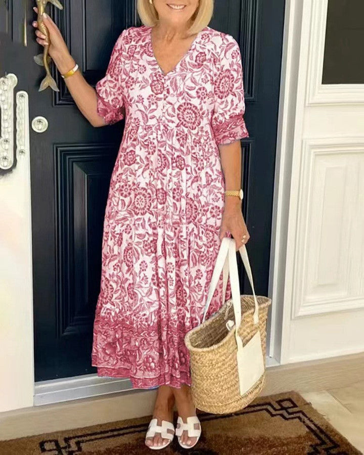 Evelyn | Floral midi dress