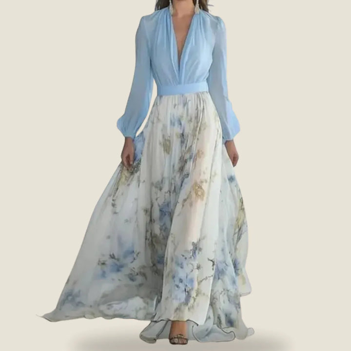 Morwenna | Floral Print Long Dress