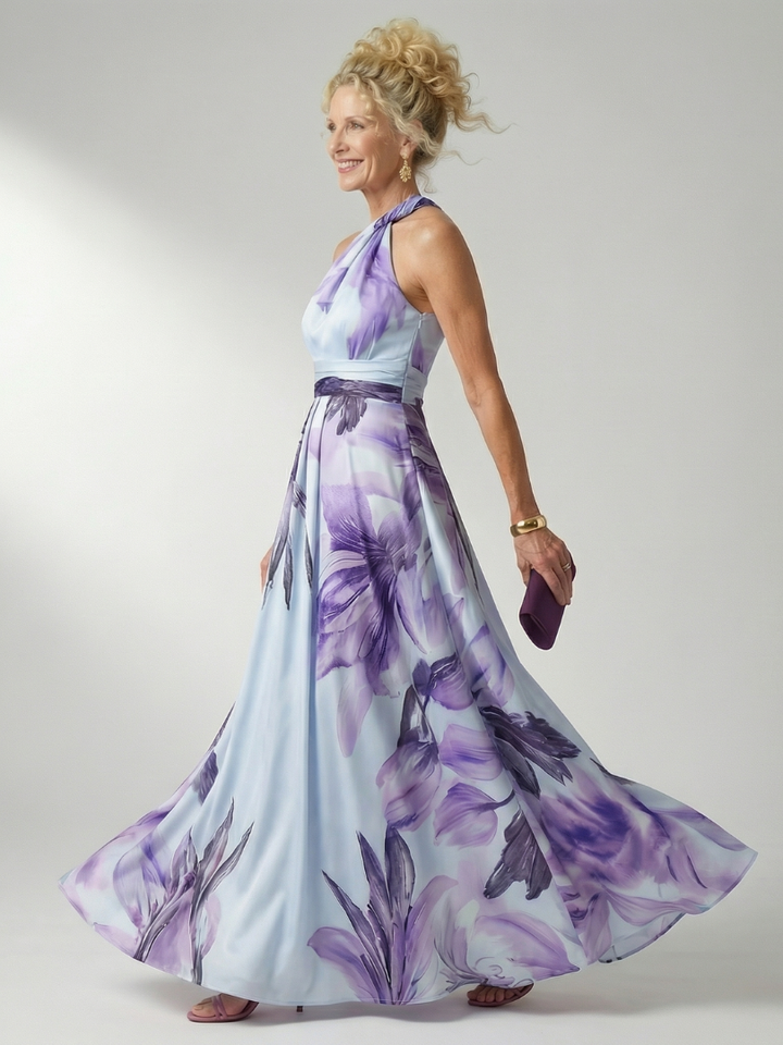 Emily | Light Floral Maxi Dress