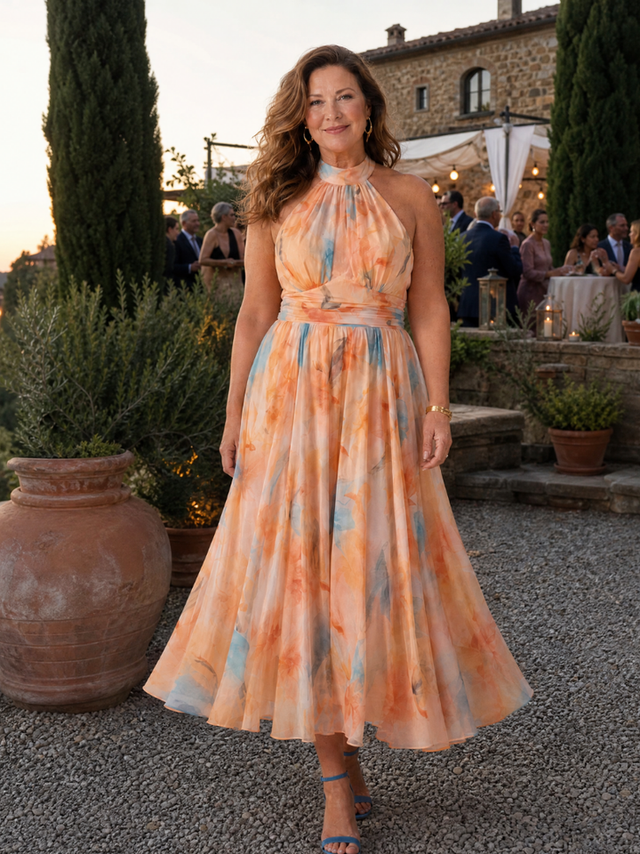 Lily | Soft Halter Midi Dress