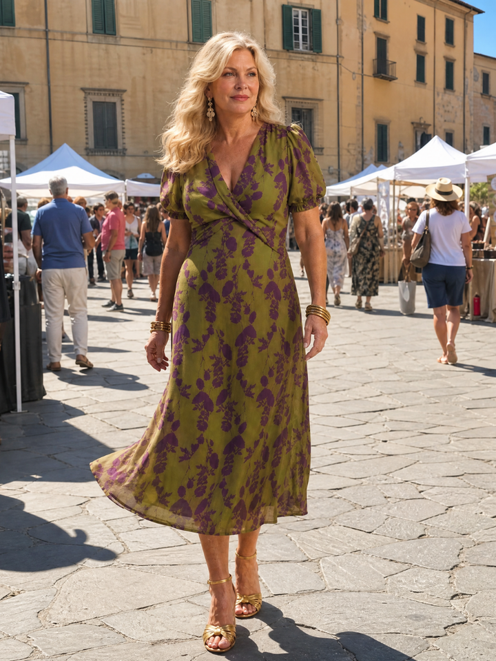 Grace | Relaxed Floral Midi Dress