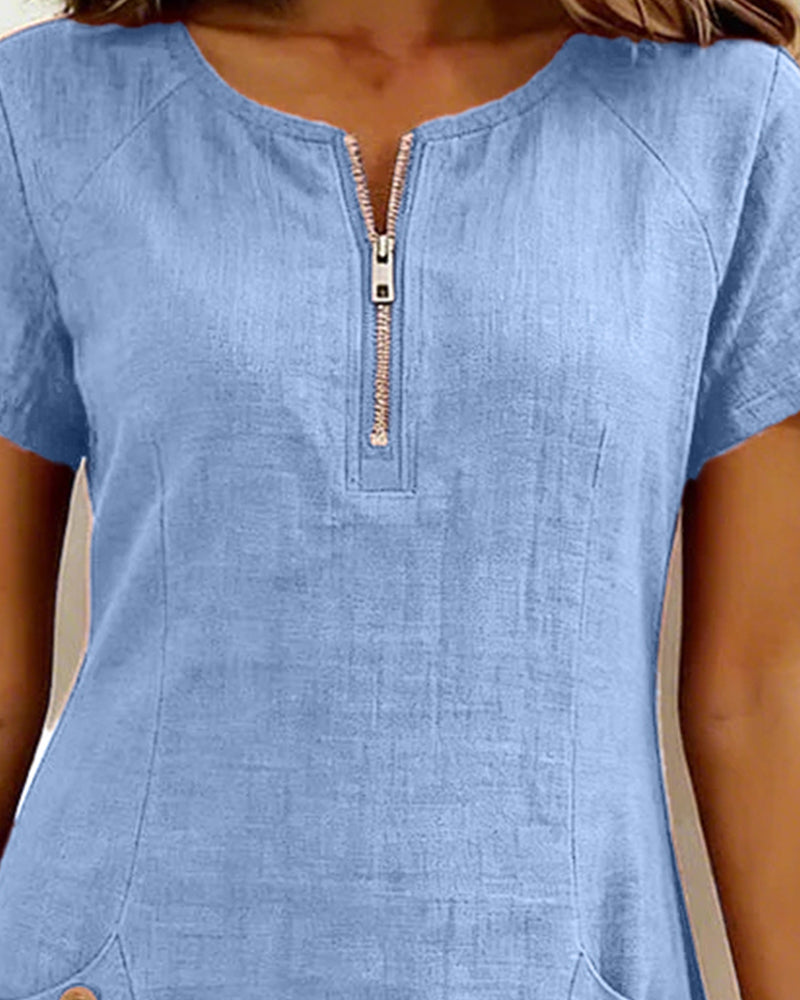 Charlotte | Zip detail midi dress