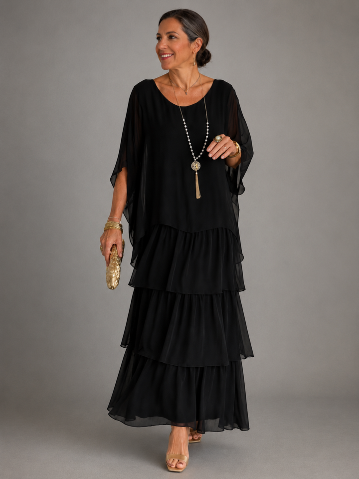 Selene | Elegant Layered Maxi Dress
