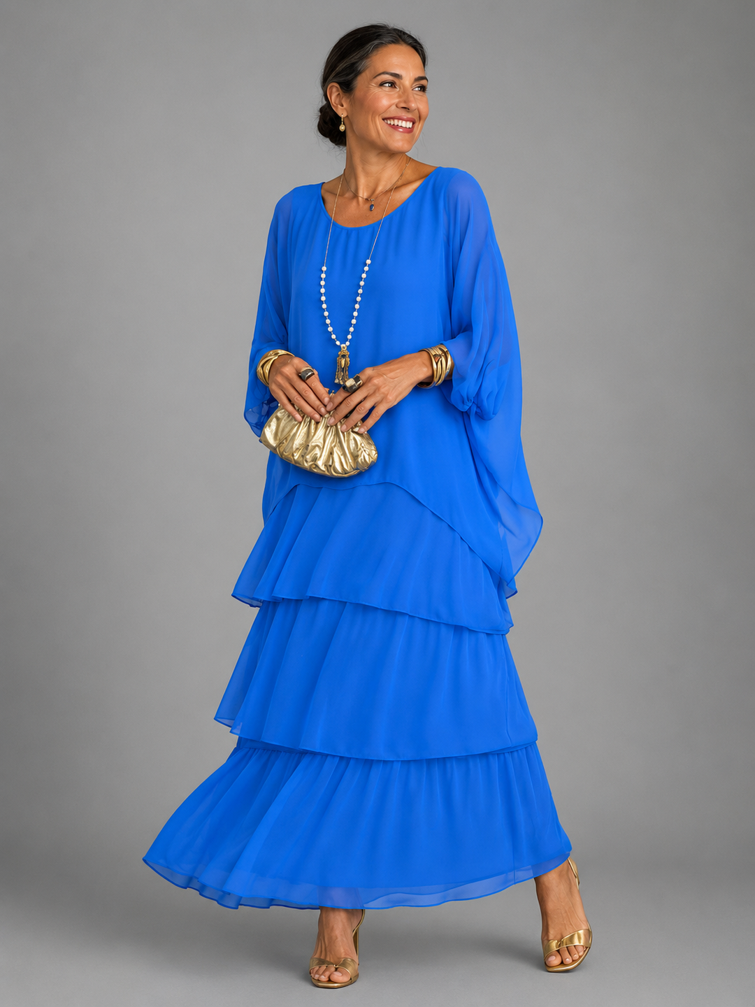 Selene | Elegant Layered Maxi Dress