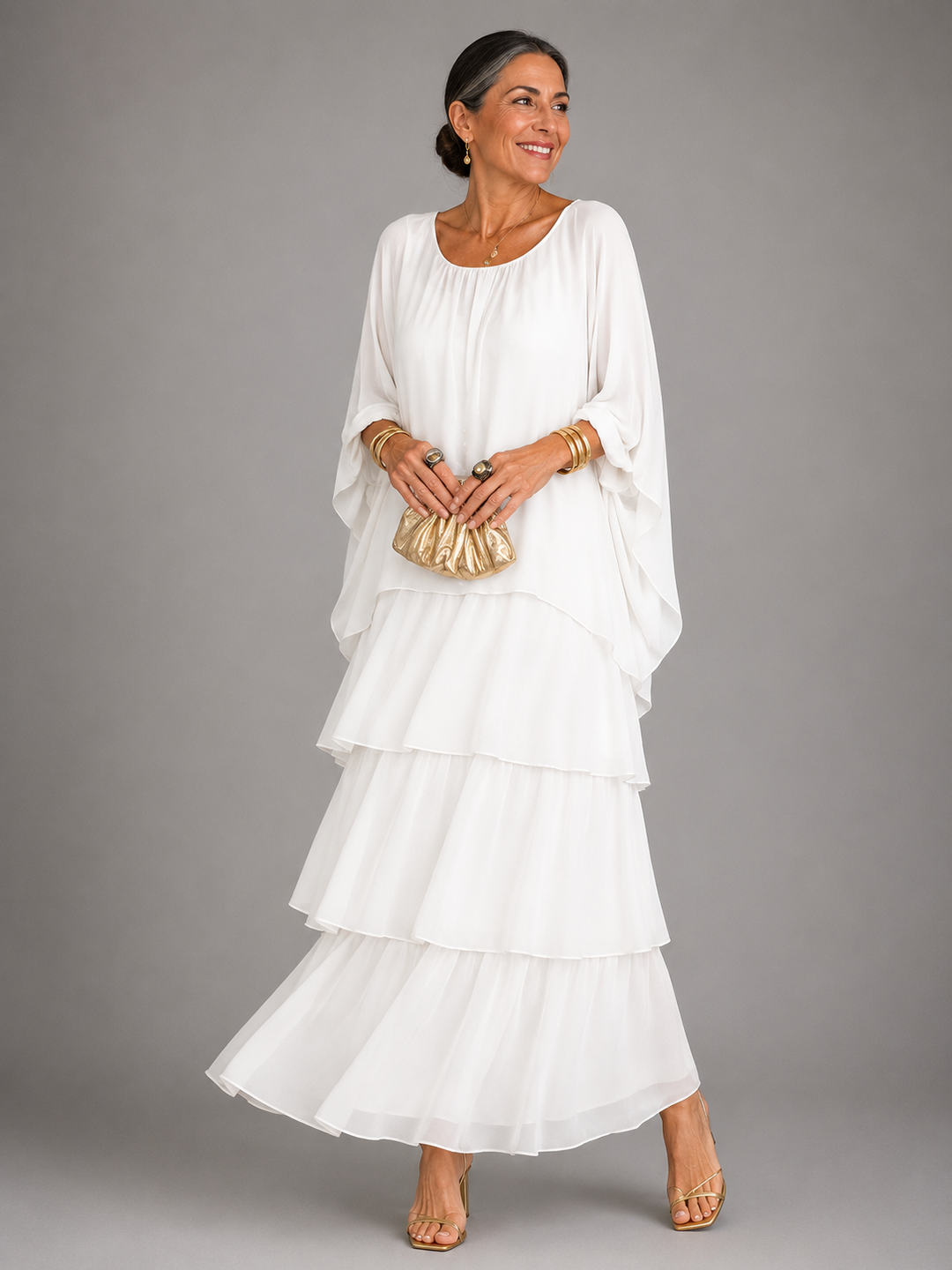 Selene | Elegant Layered Maxi Dress