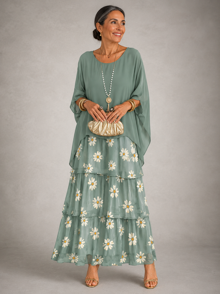 Selene | Elegant Layered Maxi Dress