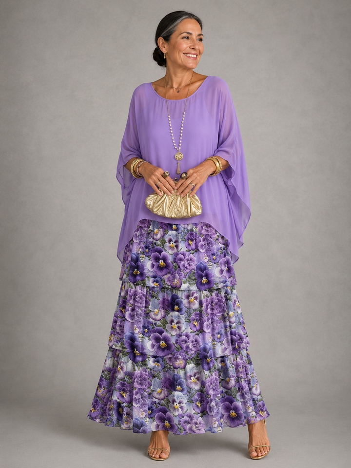 Selene | Elegant Layered Maxi Dress