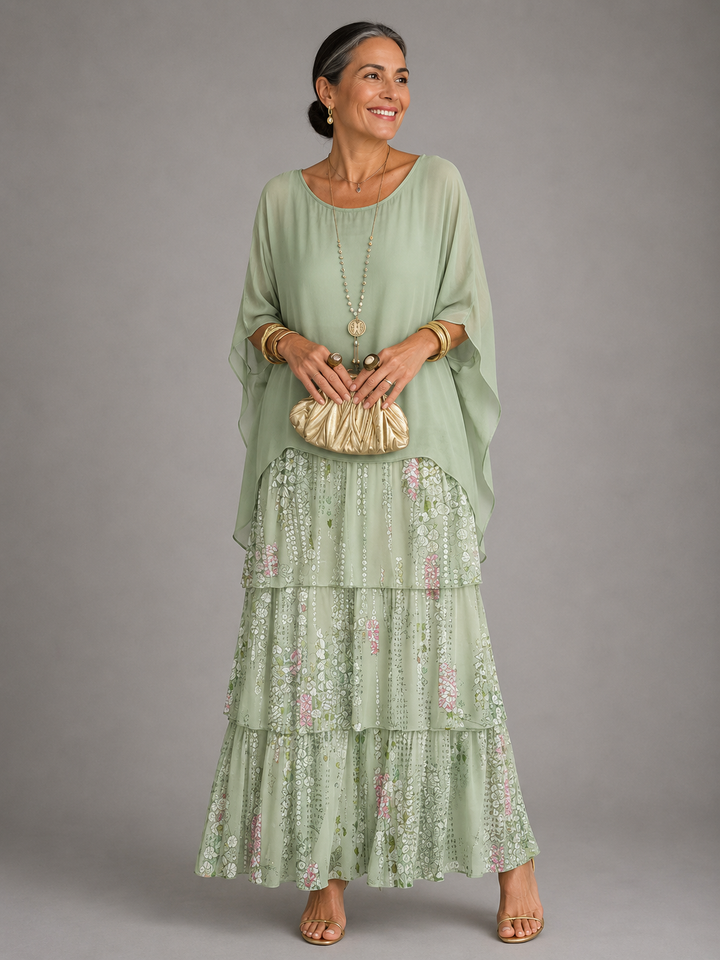 Selene | Elegant Layered Maxi Dress