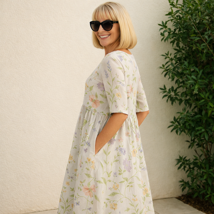 Olivia | Floral midi dress
