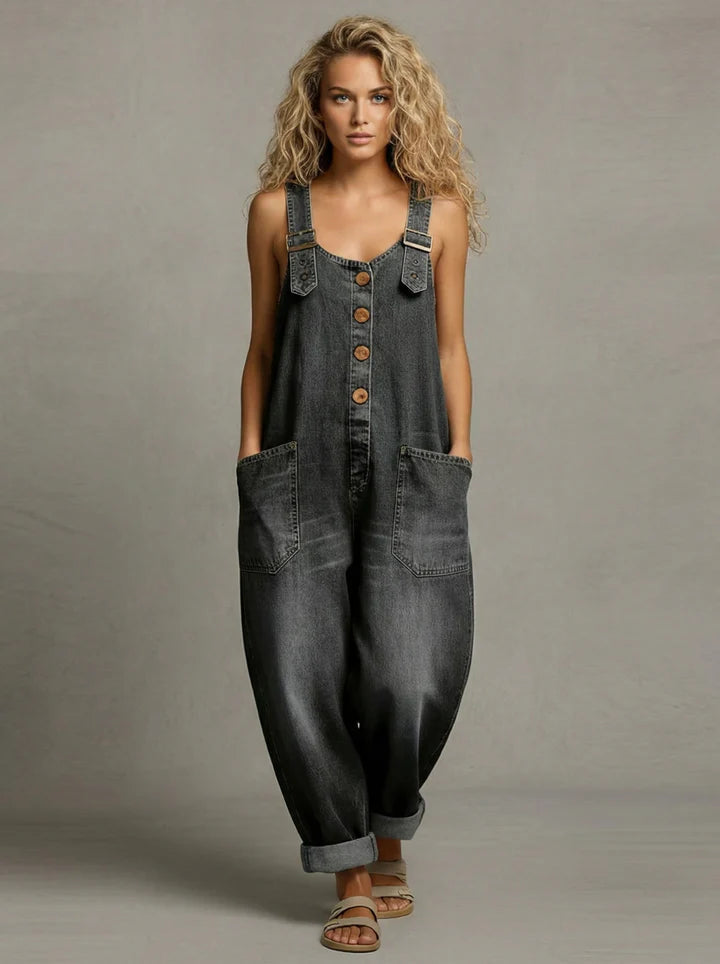 Dahlia | Relaxed Denim Jumpsuit