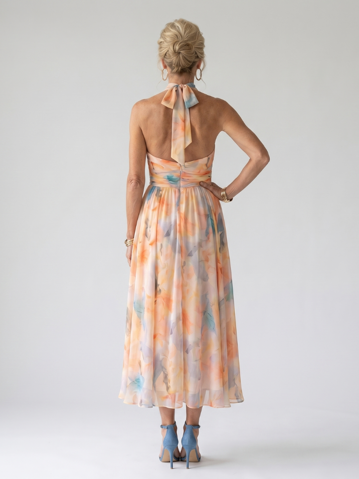 Lily | Soft Halter Midi Dress