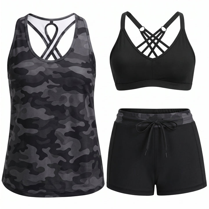 Marina | Three-Piece Tankini Set