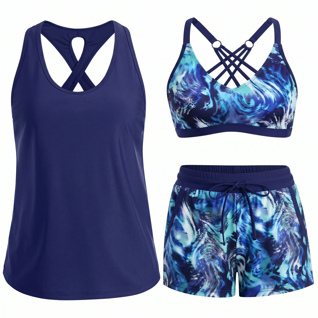 Marina | Three-Piece Tankini Set