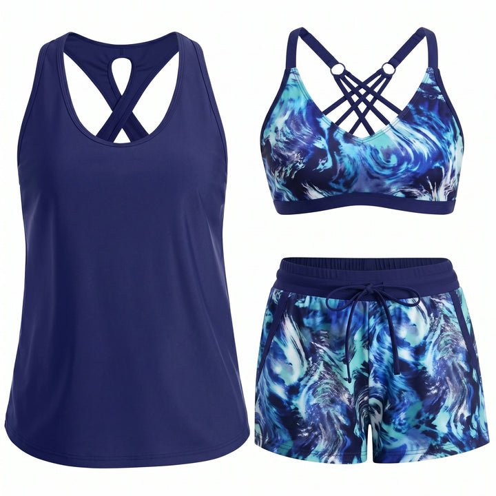 Marina | Three-Piece Tankini Set