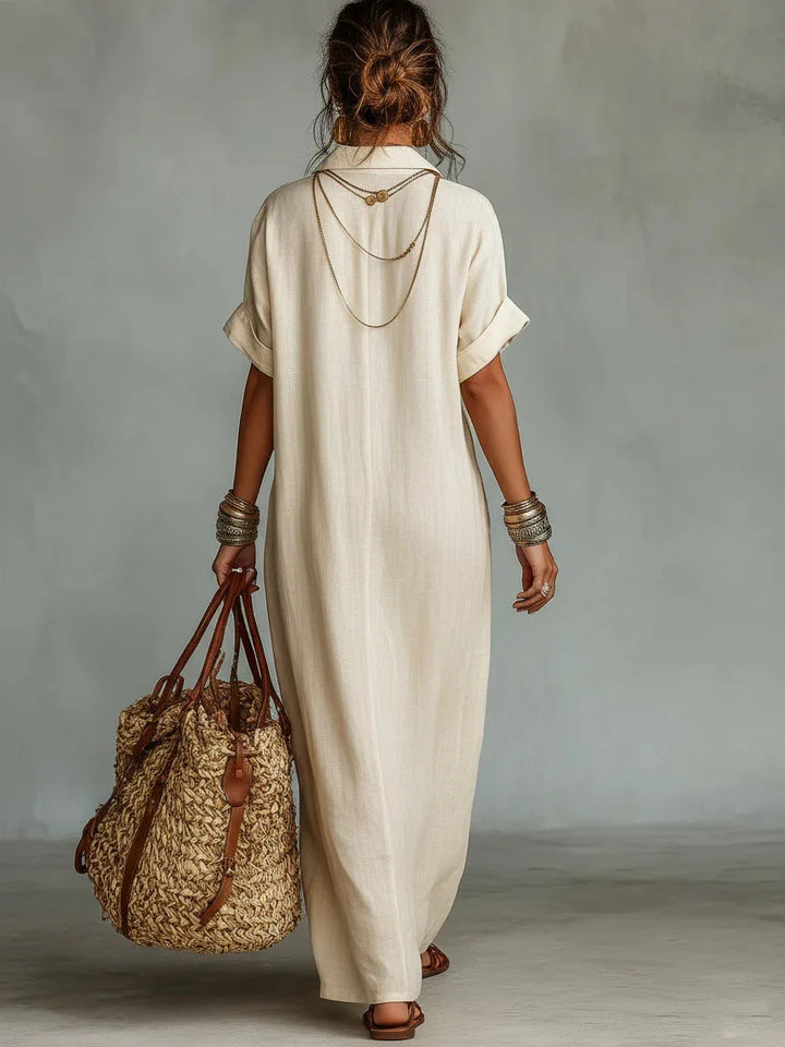 Sienna | Embroidered Relaxed Maxi Dress