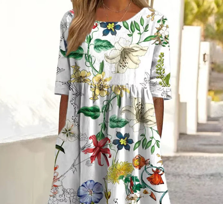 Lily | Floral midi dress